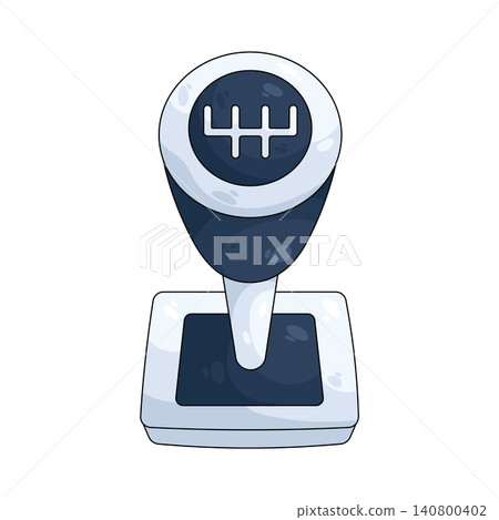 Illustration of car gear shift Illustration of car gear shift 140800402