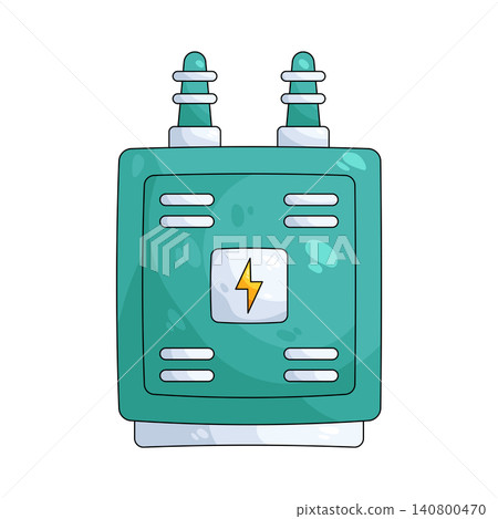 Illustration of electrical panel box Illustration of electrical panel box 140800470