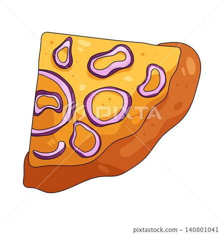 Illustration of onion pizza Illustration of onion pizza 140801041