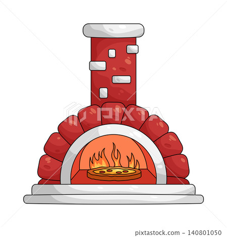 Illustration of pizza oven 140801050
