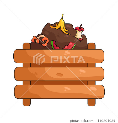 Illustration of organic waste Illustration of organic waste 140801085