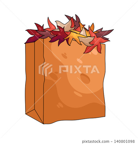 Illustration of garden waste Illustration of garden waste 140801098