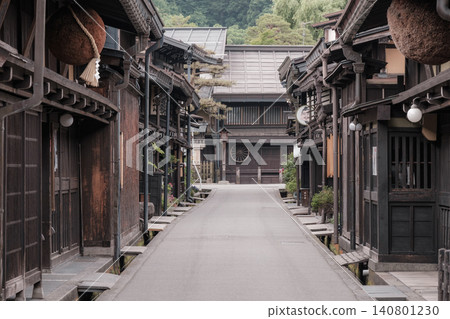 飛Tak高山的老城鎮景觀 飛Tak高山的老城鎮景觀 140801230
