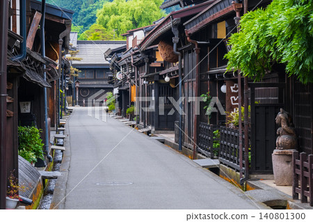 飛Tak高山的老城鎮景觀 飛Tak高山的老城鎮景觀 140801300