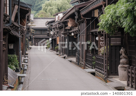 飛Tak高山的老城鎮景觀 飛Tak高山的老城鎮景觀 140801301