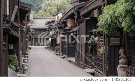 飛Tak高山的老城鎮景觀 飛Tak高山的老城鎮景觀 140801305