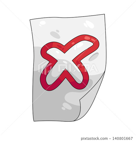 Illustration of Exam failed Illustration of Exam failed 140801667