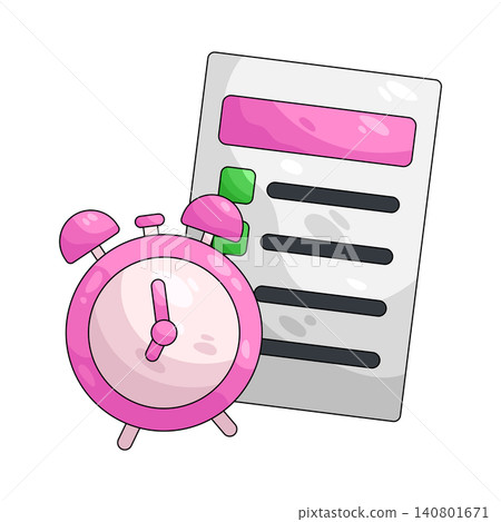 Illustration of Exam time Illustration of Exam time 140801671