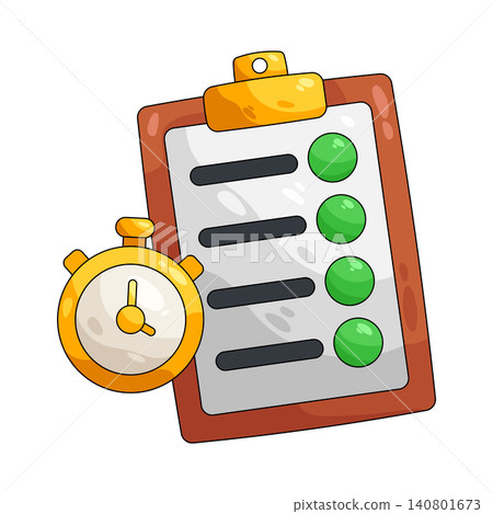 Illustration of Exam time Illustration of Exam time 140801673