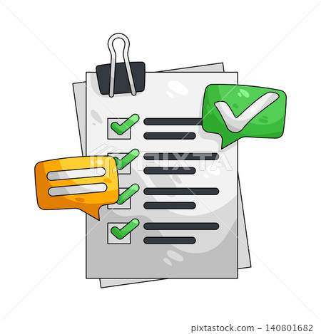 Illustration of exam paper Illustration of exam paper 140801682