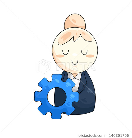 Illustration of businesswoman Illustration of businesswoman 140801706