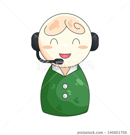 Illustration of help operator Illustration of help operator 140801708