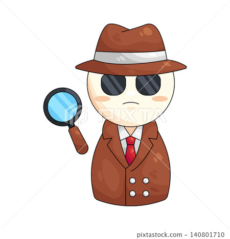 Illustration of detective Illustration of detective 140801710