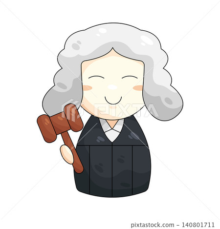Illustration of judge Illustration of judge 140801711