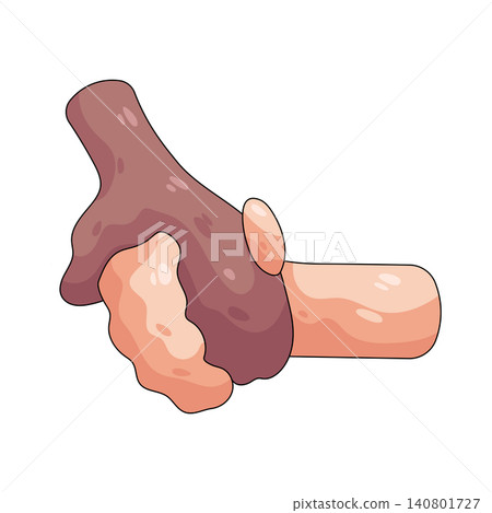 Illustration of holding hands Illustration of holding hands 140801727