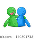 Illustration of friendship 140801738