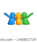 Illustration of friendship 140801739