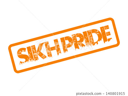 Sikh pride stamp representing cultural heritage community identity and religious spiritual devotion Sikh pride stamp representing cultural heritage community identity and religious spiritual devotion 140801915