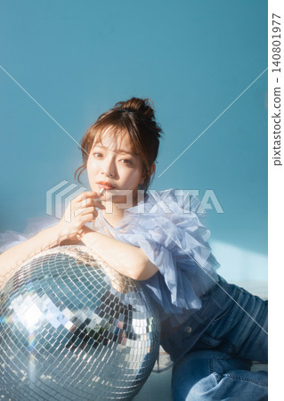 Young lady's portrait Young lady's portrait 140801977