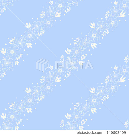 Elegant Blossom Border Repeat Background Elegant Blossom Border Repeat Background 140802409