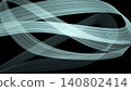 Geometric line art resembling flowing mint-colored bands of light. 140802414