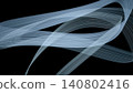 Geometric line art resembling flowing cyan light bands. 140802416
