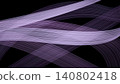 Geometric line art resembling flowing purple bands of light. 140802418