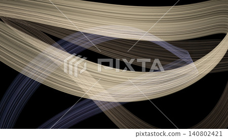 Geometric line art resembling flowing bands of gold and blue light. Geometric line art resembling flowing bands of gold and blue light. 140802421