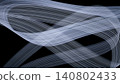 Geometric line art resembling flowing silver bands of light. 140802433