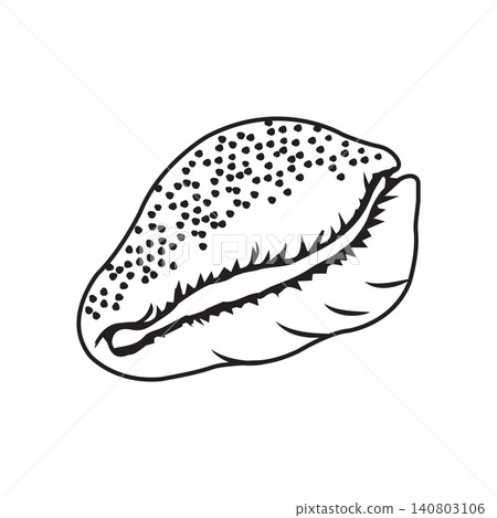 Minimalist Seashell Silhouette Vector Illustration Minimalist Seashell Silhouette Vector Illustration 140803106