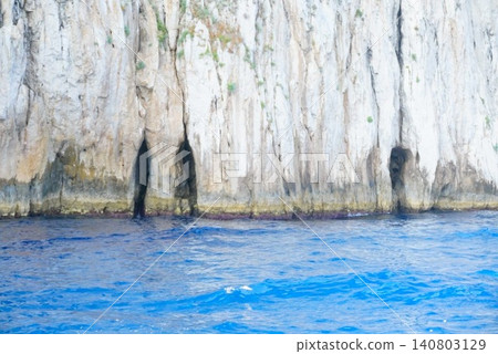 The sea off the island of Capri, near the Blue Grotto The sea off the island of Capri, near the Blue Grotto 140803129