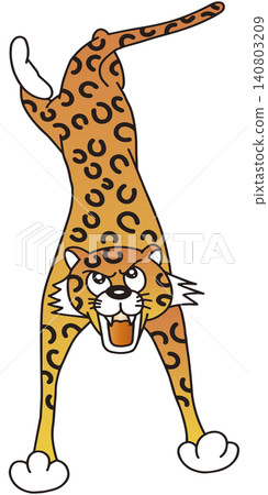 Hand-drawn animal illustration ☆ Leopard 140803209