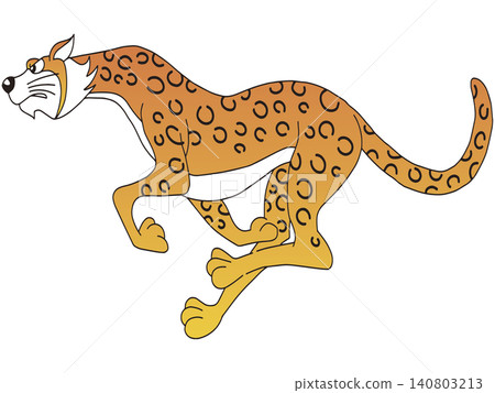 Hand-drawn animal illustration ☆ Leopard 140803213