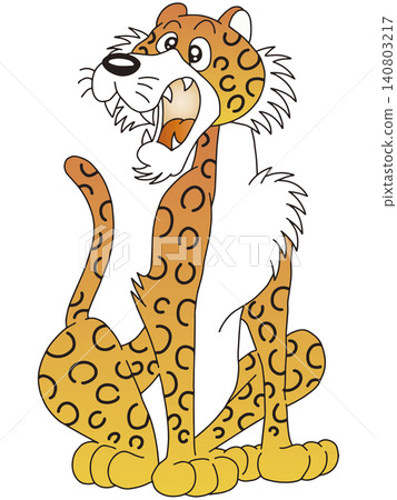Hand-drawn animal illustration ☆ Leopard Hand-drawn animal illustration ☆ Leopard 140803217