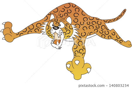 手繪動物插畫 ☆ 豹子 140803234