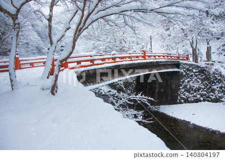 西明寺雪景 140804197