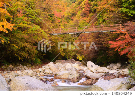 Ogakigawa山谷在秋天 Ogakigawa山谷在秋天 140804249