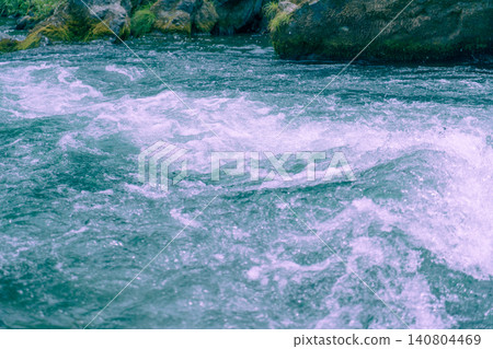Mitake Valley - Flowing River Water Mitake Valley - Flowing River Water 140804469