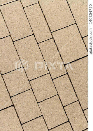 Tile texture on a pedestrian sidewalk with geometric pattern Tile texture on a pedestrian sidewalk with geometric pattern 140804750
