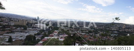 Panoramic photography of the sights and landscapes of urban development in Tbilisi, Georgia Panoramic photography of the sights and landscapes of urban development in Tbilisi, Georgia 140805113
