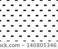 Hand-drawn brush double dot pattern (black) monochrome background material 140805346