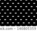 Hand-drawn double dot pattern (white on black background) monochrome inverted seamless background 140805359