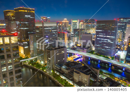 Osaka night view Osaka night view 140805405