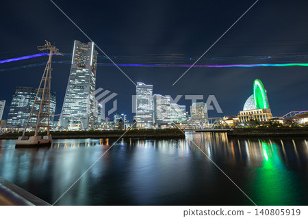 [神奈川] 夜晚的港未來 140805919