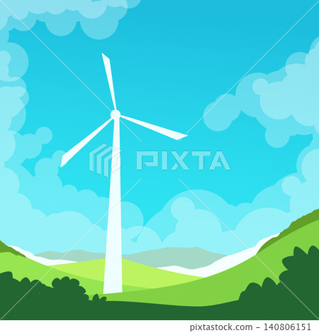 a green energy wind turbine in nature a green energy wind turbine in nature 140806151