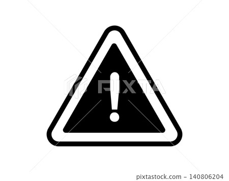 A triangular exclamation mark icon indicates caution or warning. A triangular exclamation mark icon indicates caution or warning. 140806204