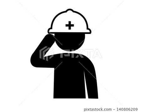 Warning sign icon encouraging helmet use Warning sign icon encouraging helmet use 140806209