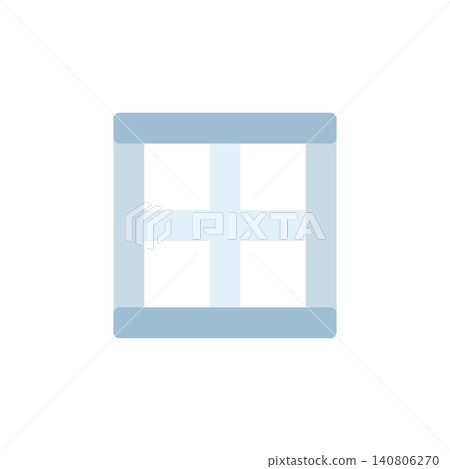 Border icon for adding frame around selected element. Square outline symbol for document editor or graphic design application. Icon design flat style Border icon for adding frame around selected element. Square outline symbol for document editor or graphic design application. Icon design flat style 140806270