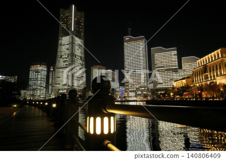 Night view of Minato Mirai Night view of Minato Mirai 140806409