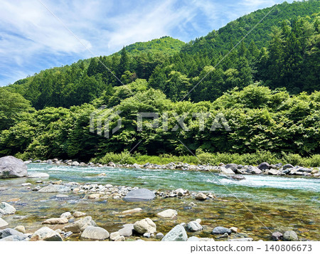 藍天和河流 藍天和河流 140806673